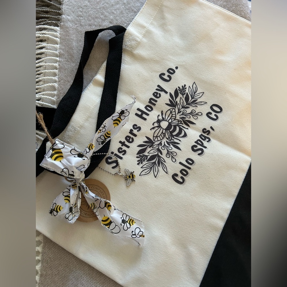 Sisters Honey Co. canvas tote bag